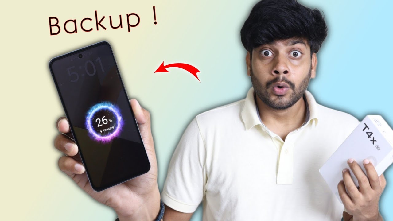 Vivo T4x 5G Battery Test - 6500mAh Backup !