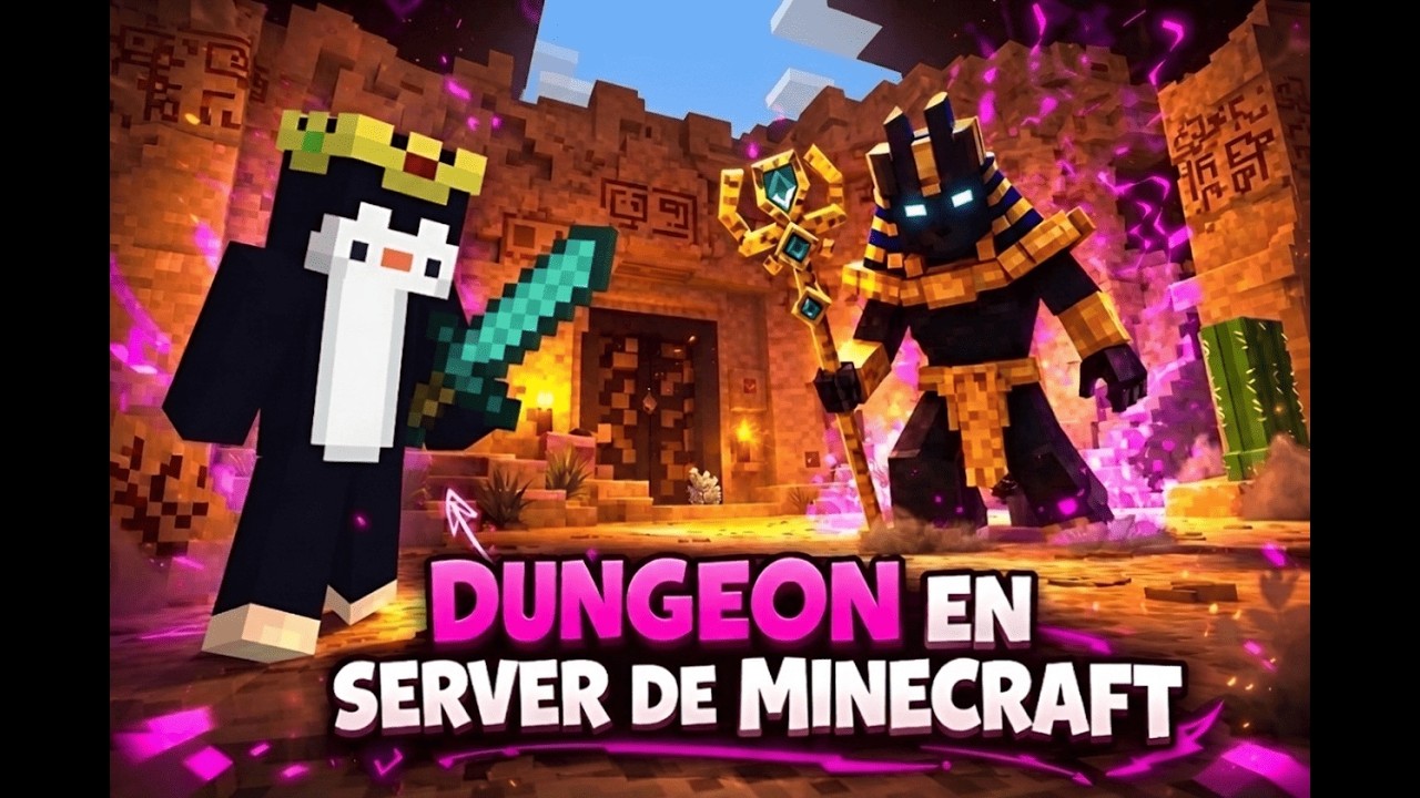 FUI A UNA DUNGEON DE UN SERVIDOR DE MINECRAFT Y EL BOSS CASI NOS MATA - ROSECRAFT NETWORK #minecraft