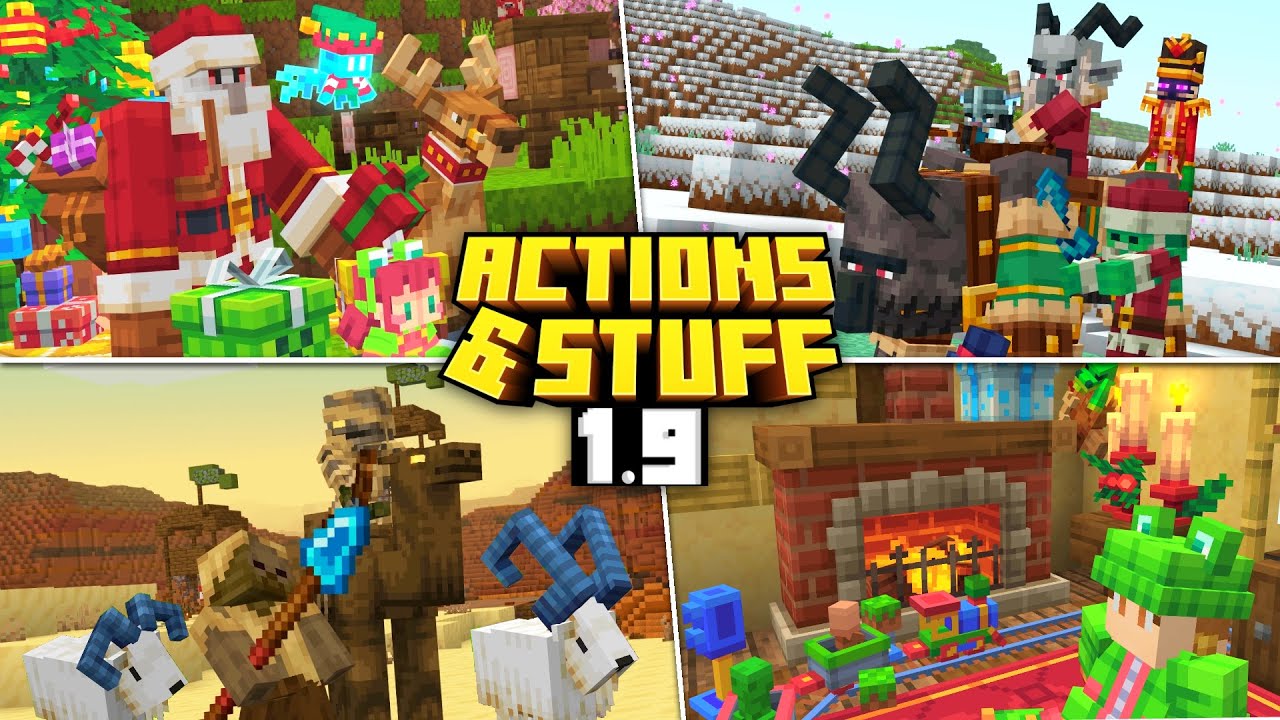 ACTIONS & STUFF 1.9 UPDATE - MINECRAFT PE (BEDROCK)