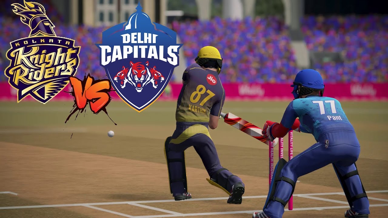 KKR vs DC - Kolkata Knight Riders vs Delhi Capitals IPL Gaming Series Cricket 19 1080p HD Ultra