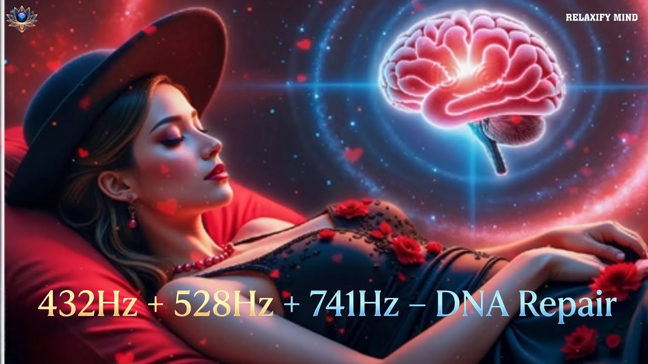 432Hz + 528Hz + 741Hz + 963Hz | Deep Healing Sleep Music for Full Body Regeneration