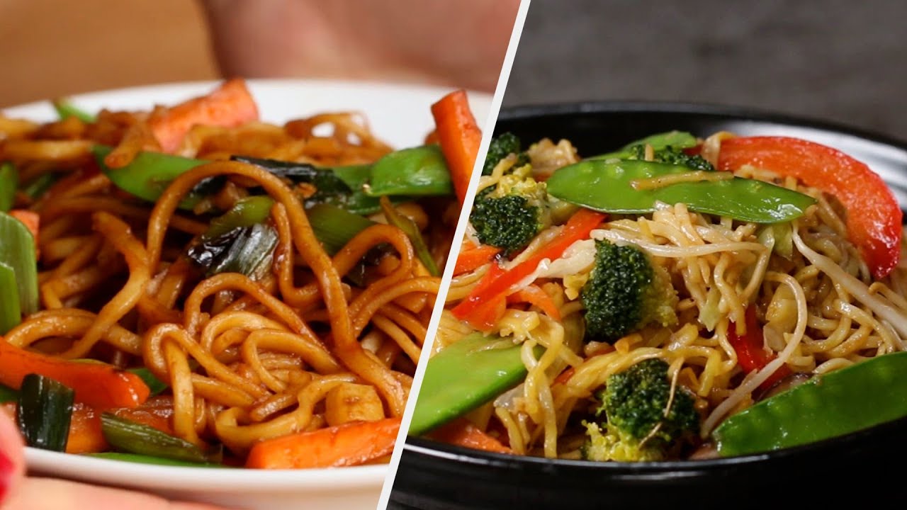 Vegetarian Noodles 5 Ways &bull; Tasty Recipes