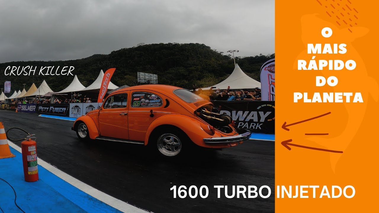 RECORDE MUNDIAL é do BRASIL - Fusca Turbo 1600 motor a ar injetado 
