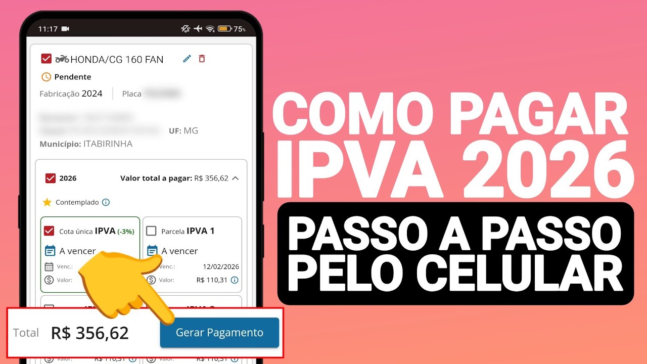 COMO PAGAR IPVA 2026 PELO CELULAR 