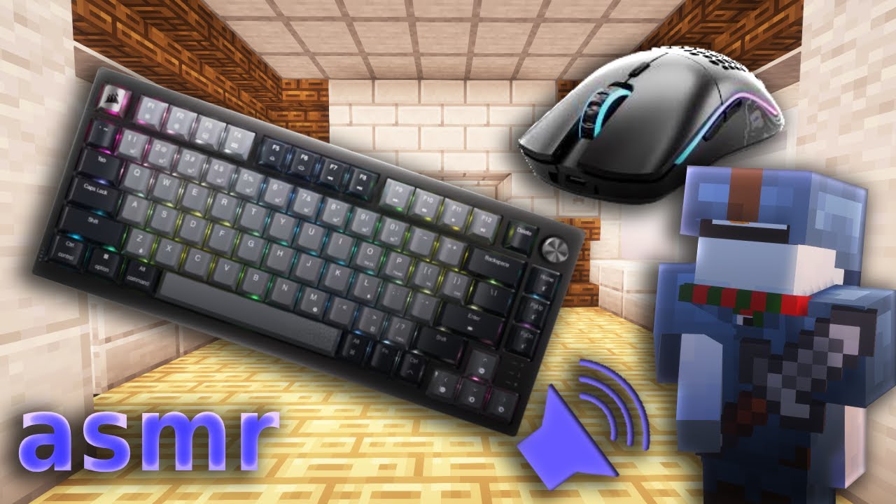 Keyboard + Mouse ASMR Sounds (Chill) | Hypixel Bedwars | Satisfying