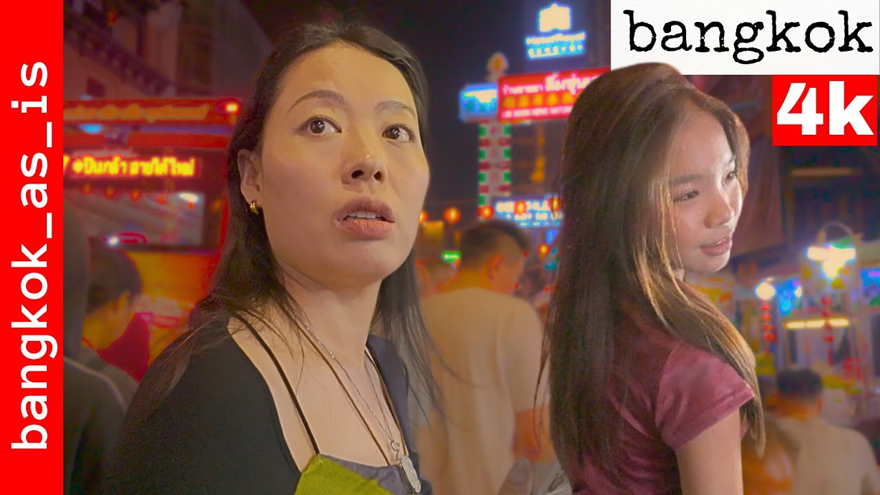 bangkok 4k night walk in yaowarat - lunar new year - 2026