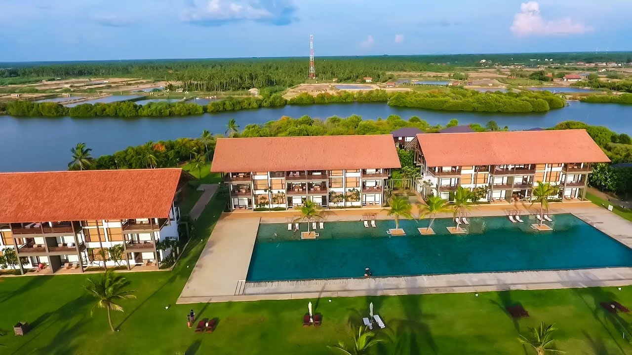 Drone View  of Ananthaya Resort and Spa Chilaw Srilanka