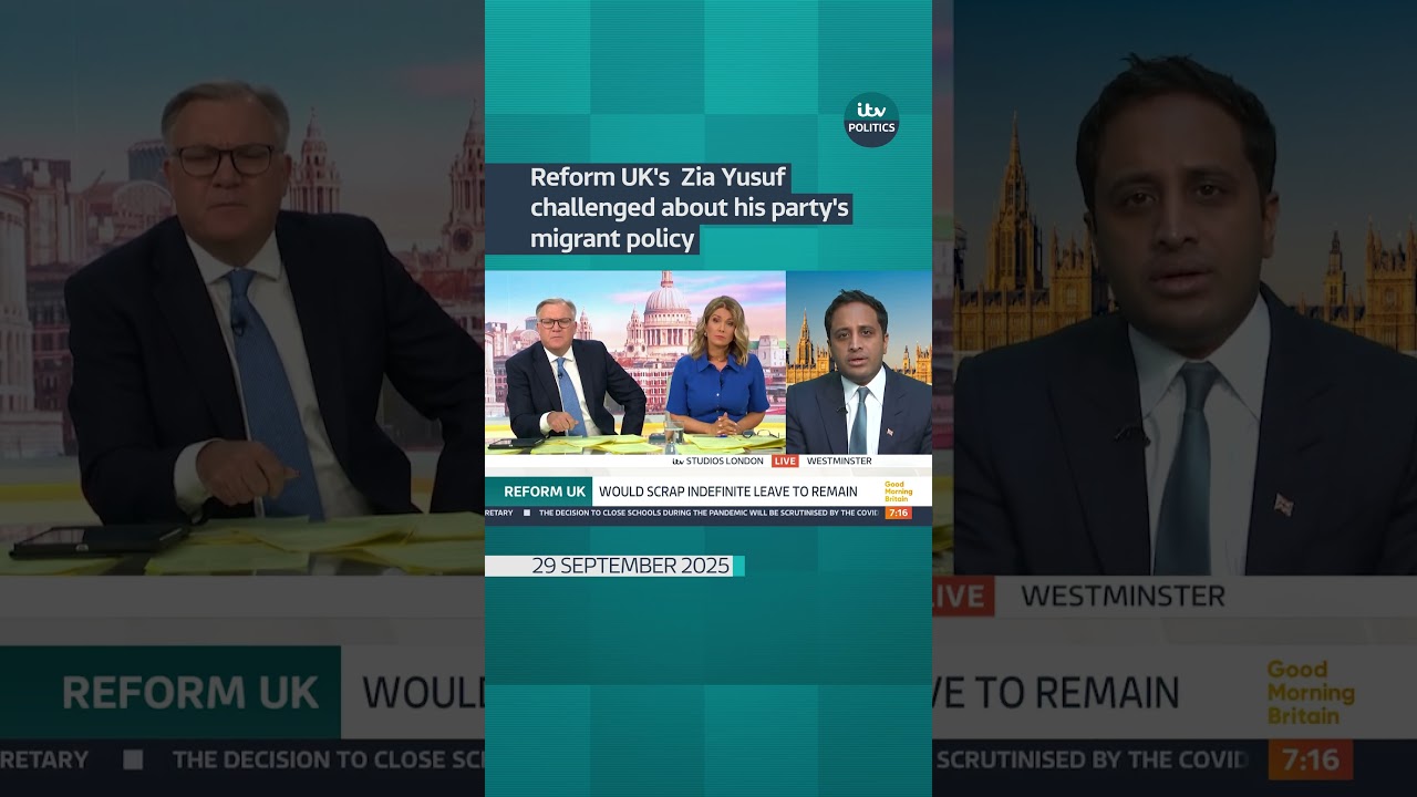 Reform UK's Zia Yusuf challenged about his party's migrant policy | ITV News