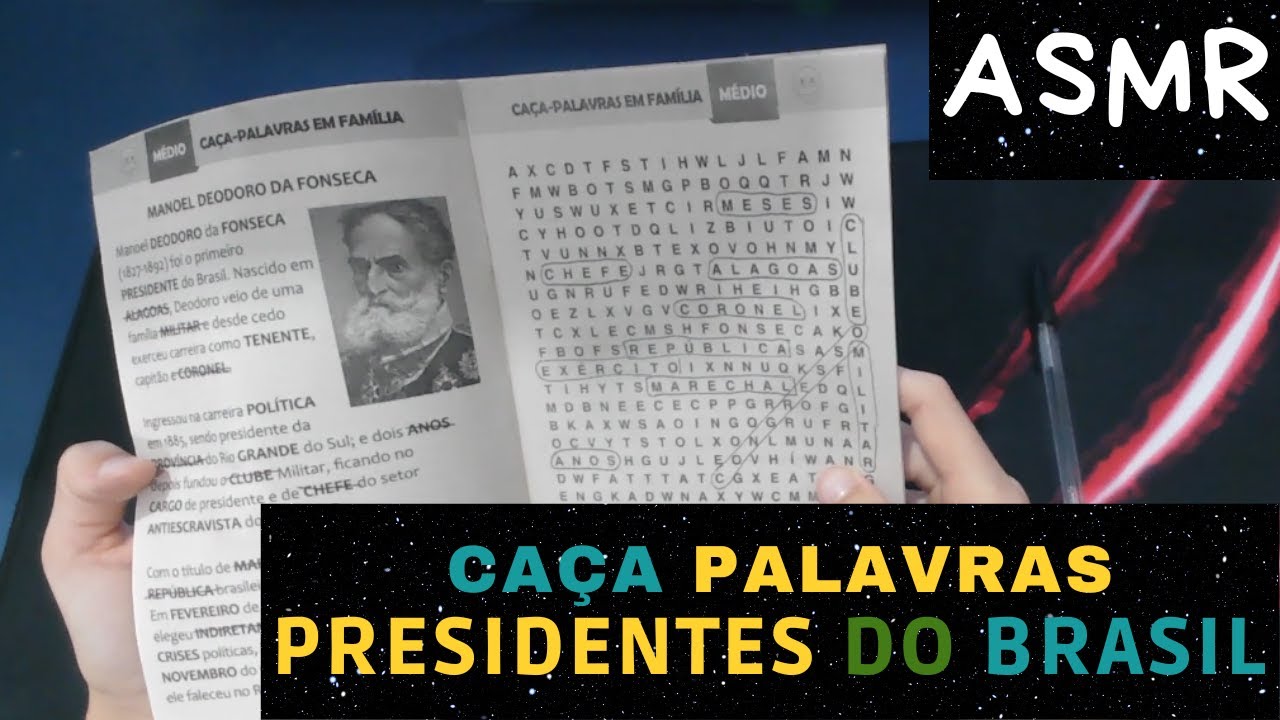 |ASMR| SUSSURROS, TUCTUC, VOZ SUAVE - Caça palavras