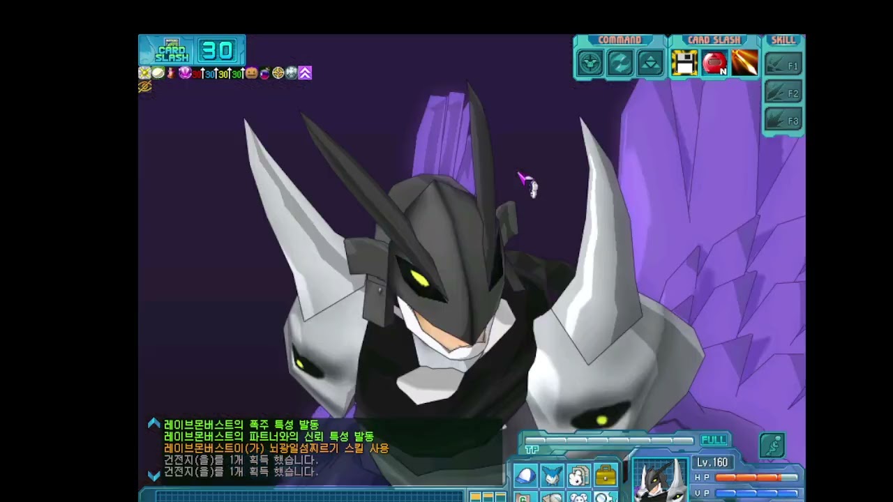 디지몬RPG 지하통로hard 던전 초행 레이브몬 버스트 편