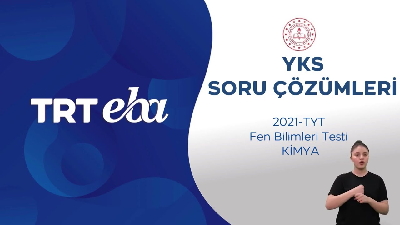 2021 YKS Sınav Soru &Ccedil;&ouml;z&uuml;m&uuml; Kimya (TYT)