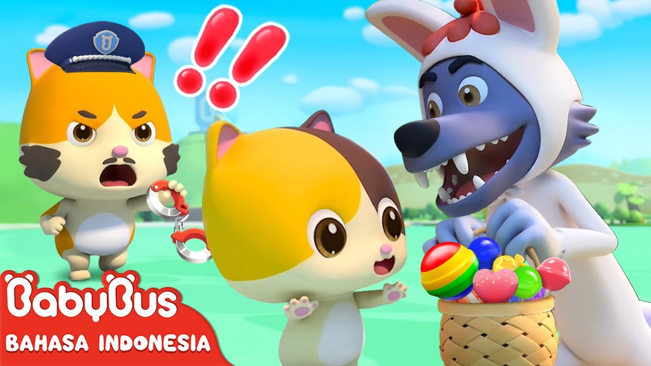 Jangan Makan Lolipop Dari Orang Asing, Anak Kecil 🍭| Pengetahuan Keamanan | BabyBus Bahasa Indonesia