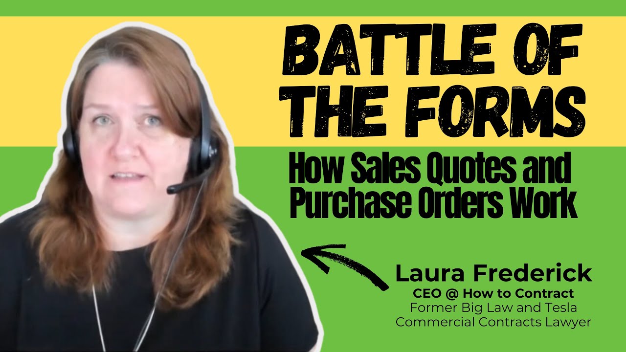 Battle of the Forms: Sales Quotes and Purchase Orders
