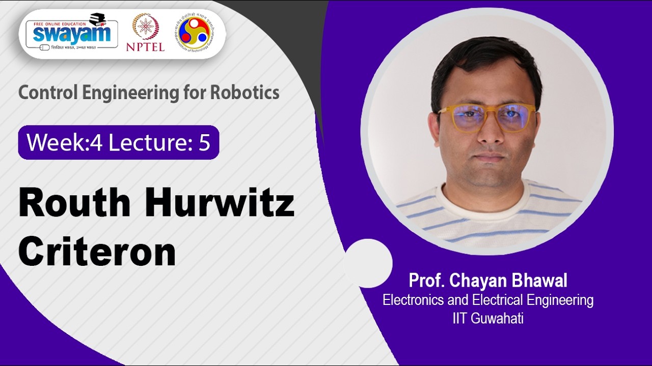 Lec-25: Routh Hurwitz Criteron