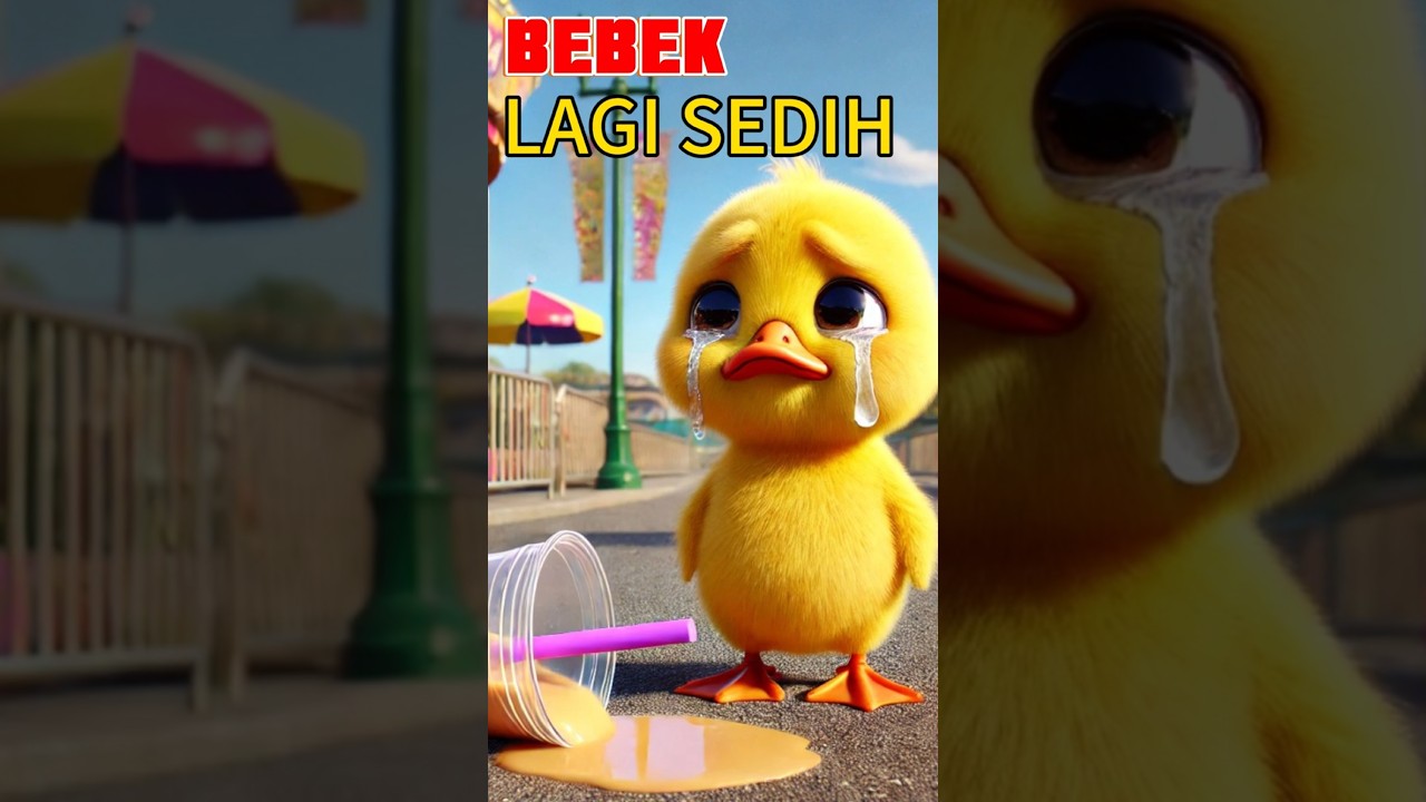 Boba Tumpah, Bebek Lucu Menangis 😭 | Cute Duckling's Boba Spill!  #viralvideo #bebeklucu #duck