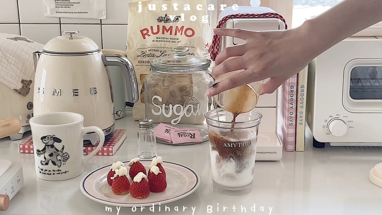 birthday vlog ♡ 🎂 ꒱ 📮 🥨 ˖* (ENG)⌇my ordinary birthday, ทำ greek yoghurt, mini pancake