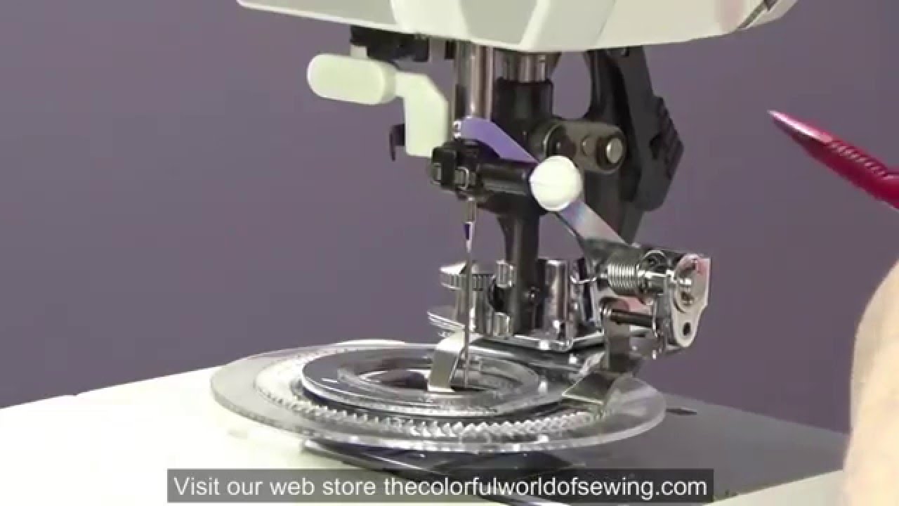 How To Attach the Flower Stitch Foot to Pfaff Sewing machines