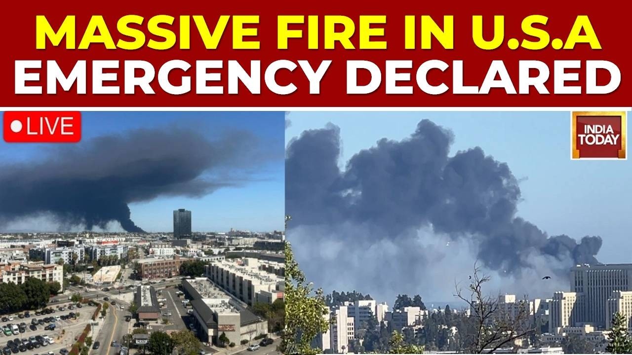 US News LIVE: Los Angeles Declares State of Emergency Over Massive Warehouse Fire | Los Angeles Fire