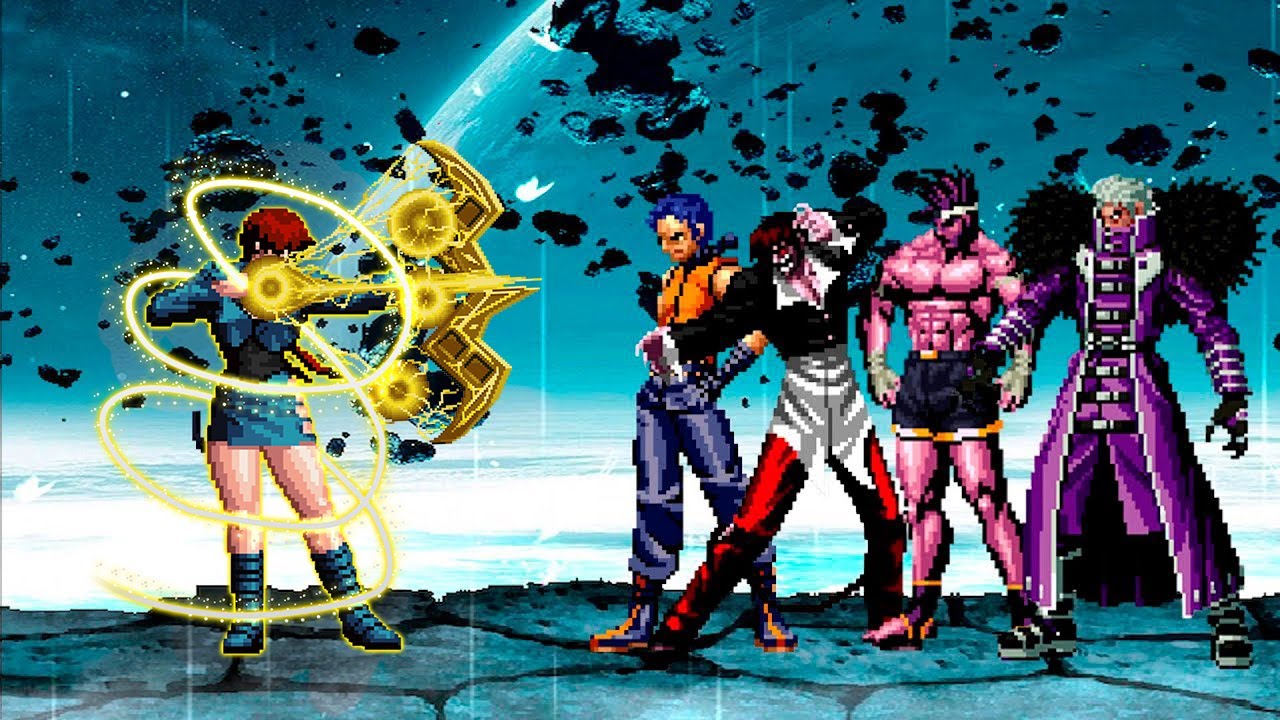 [KOF Mugen] Shermie YS vs KOF Bosses Team