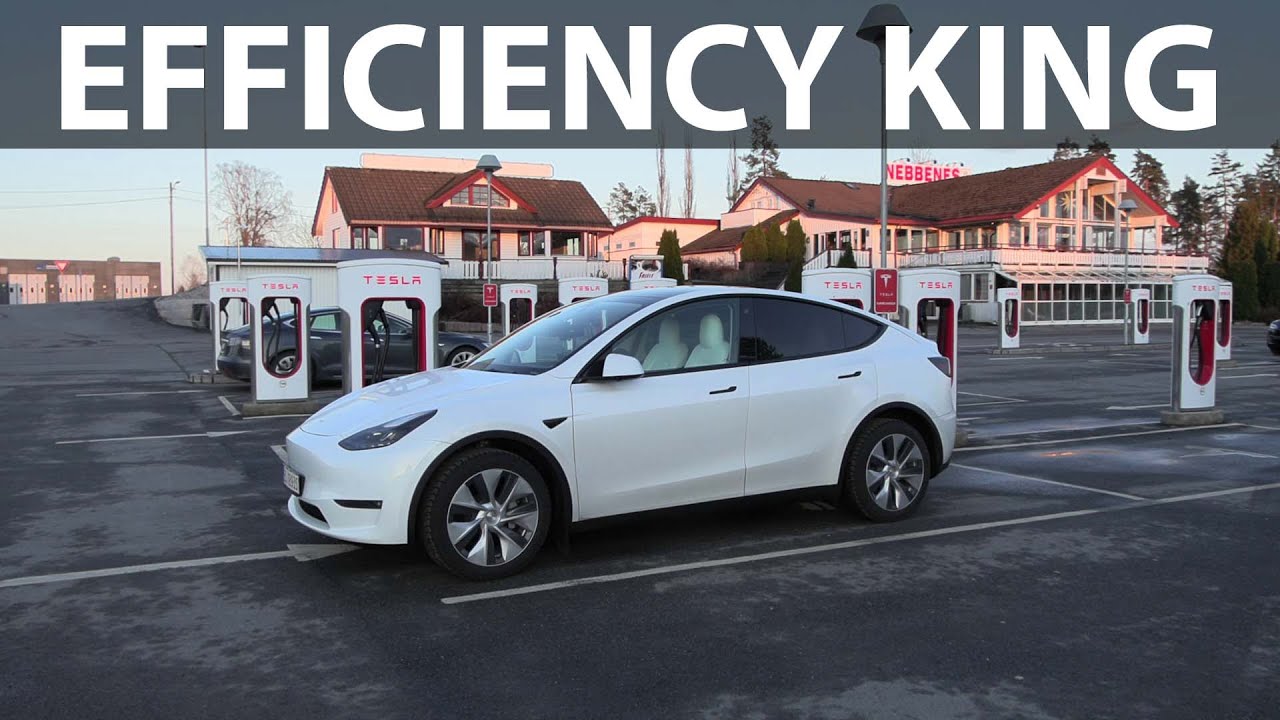 Тест зимнего запаса хода Tesla Model Y LR