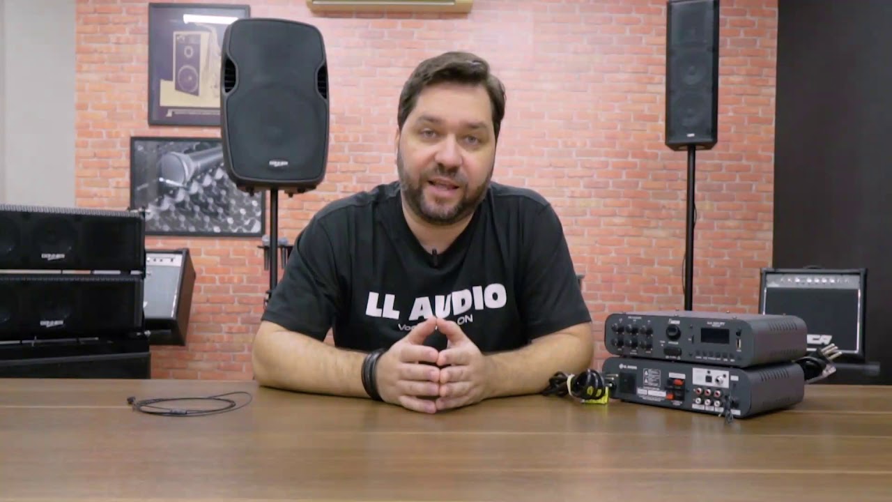 Amplificadores compactos para sonorização ambiente.