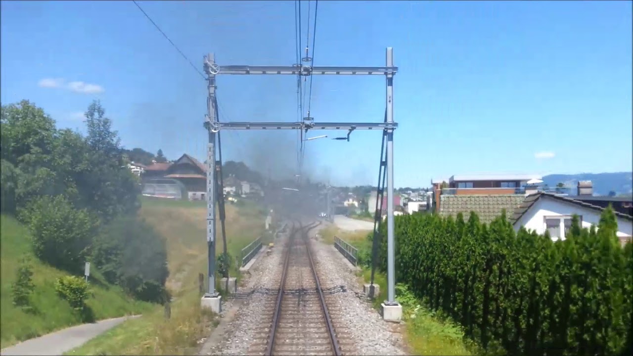 Streckensicht Bahnstrecke Immensee Luzern VHS