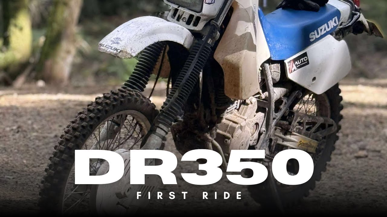 First Ride on My new Suzuki DR350 (1998 DR350 with E-Start) | West Sussex Green Lanes 