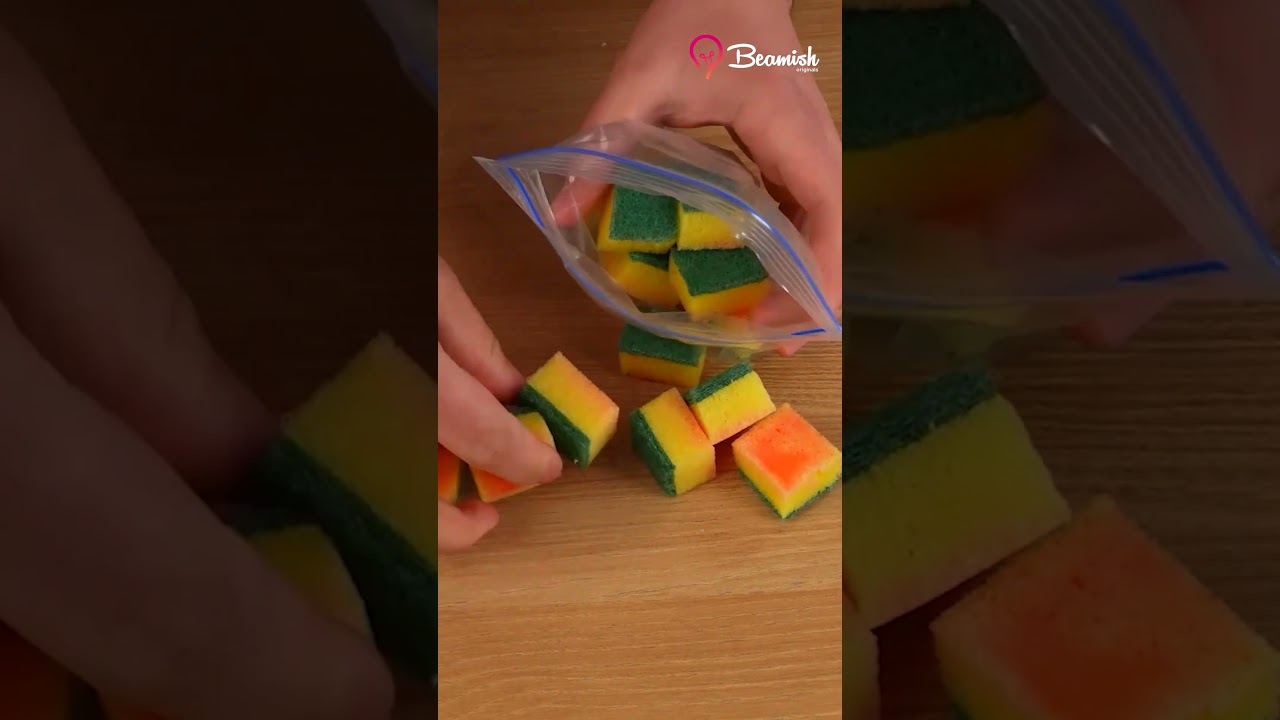 Soapy sponge travel hack #sponge #travel #hack #easy