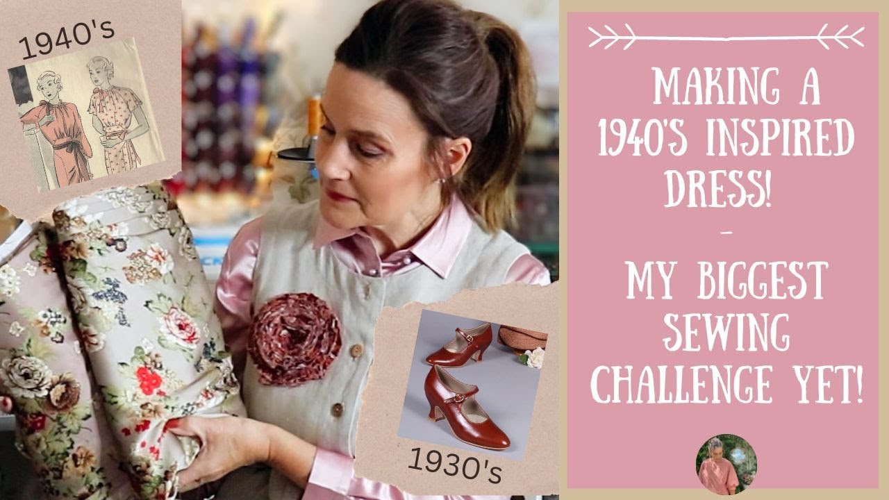 Sewing A 1940s Inspired Vintage Dress - Episode 1