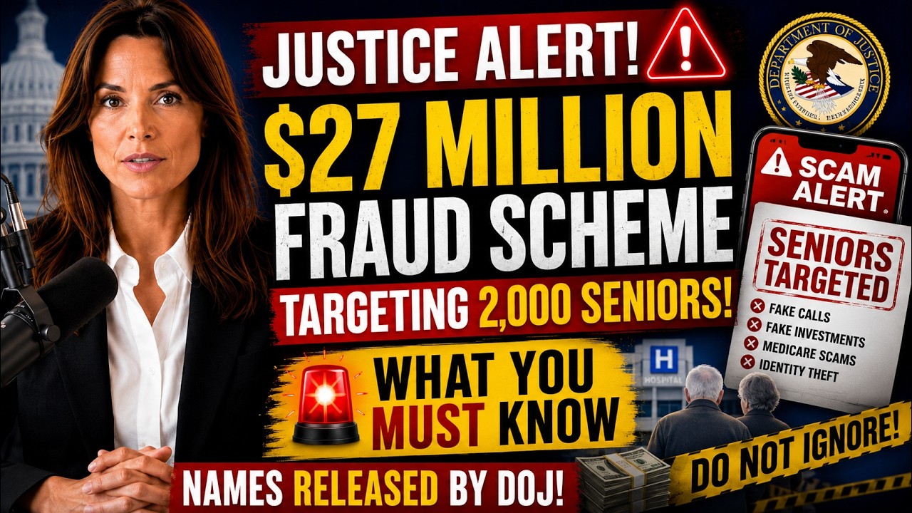 &ldquo;JUSTICE ALERT: $27 Million Fraud Scheme Targeting 2,000 Seniors - What You MUST Know&rdquo;