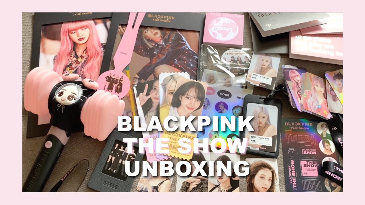 unboxing blackpink 'the show' merch