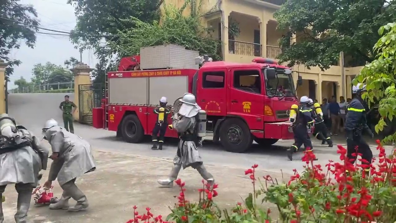 Diễn tập phòng cháy chữa cháy tại cty thuỷ lợi sông tích