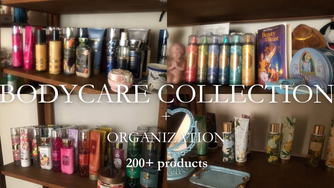my bath and bodyworks collection + organization 🪷💐| body-care collection part 1 | April 2025