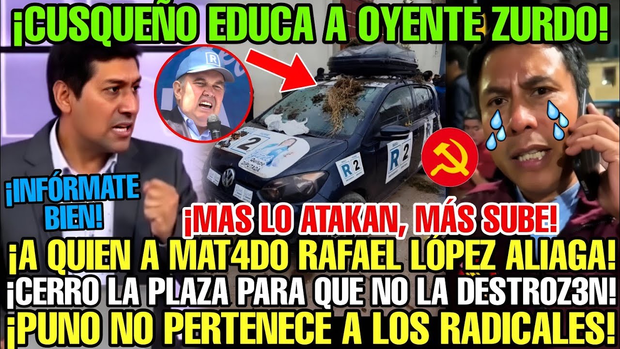 PERIODISTA CUSQUE&Ntilde;O DESASN4 Y DESTRUY3 A OYENTE ZURDO DE PUNO X MENTIR SOBRE PORKY Y FRENAR SU MITIN