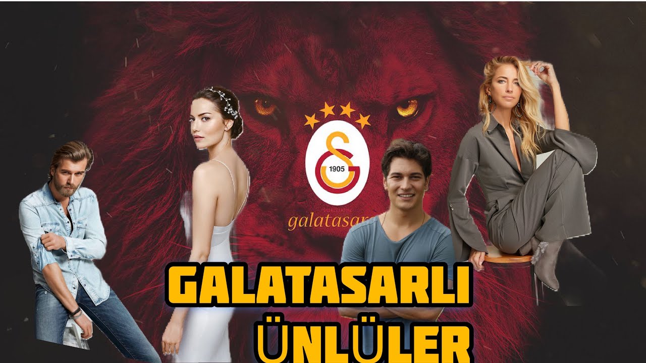 GALATASARAYLI OLAN ÜNLÜLER / ÜNLÜLERİN TAKIMLARI #galatasaray #futbol #gs