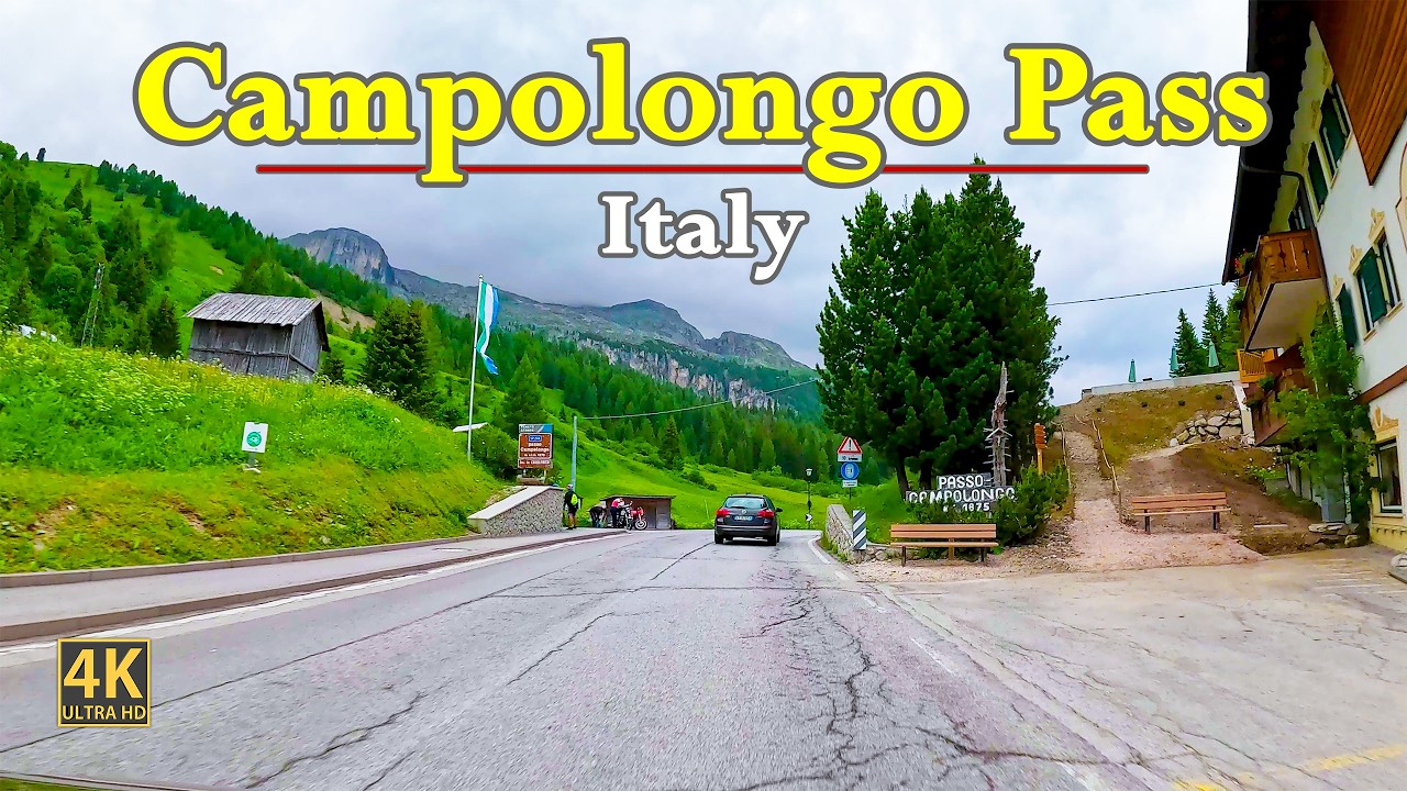 Campolongo Pass In Italy 🇮🇹 | Road Trip In Stunning 4K