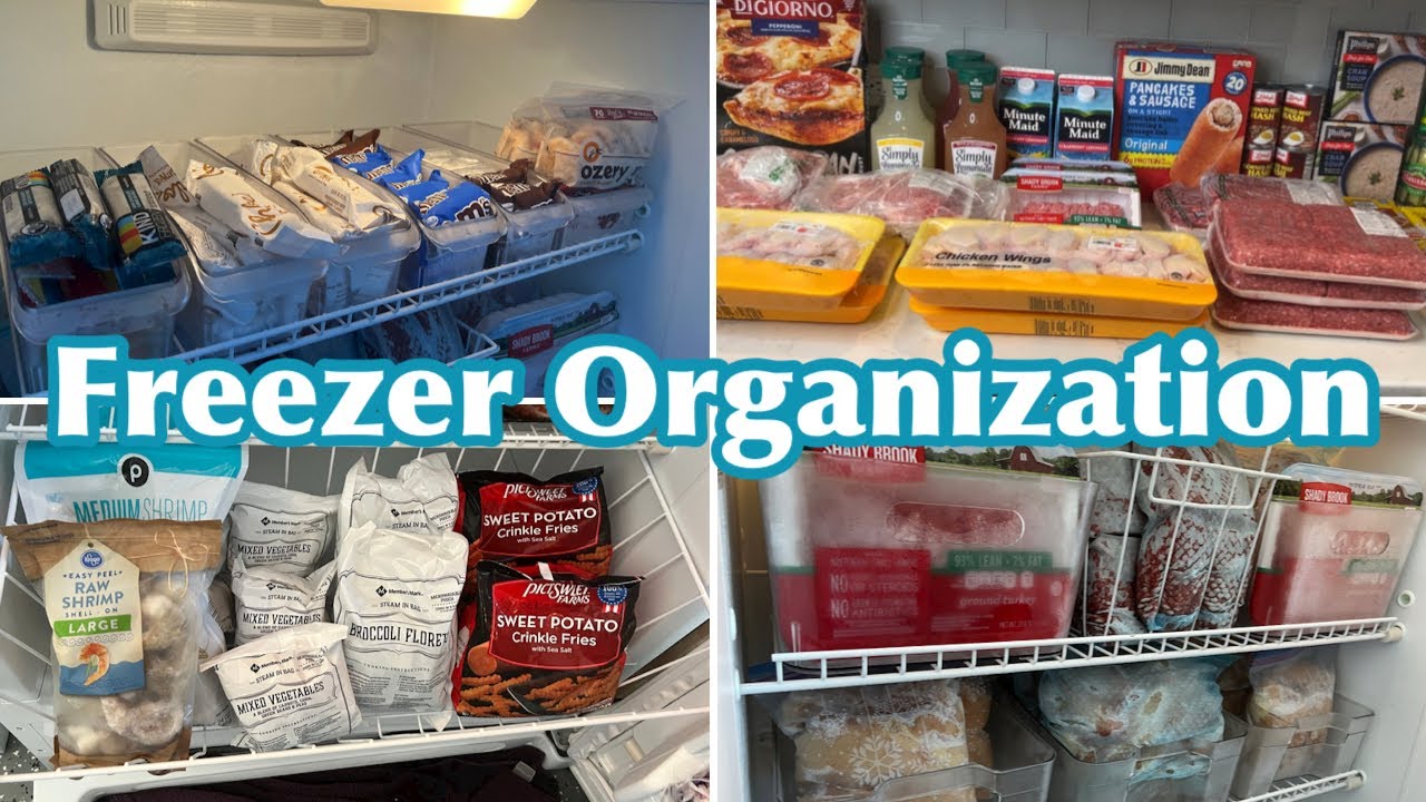 UPRIGHT/DEEP FREEZER ORGANIZATION|CLEAN & ORGANIZE WITH ME