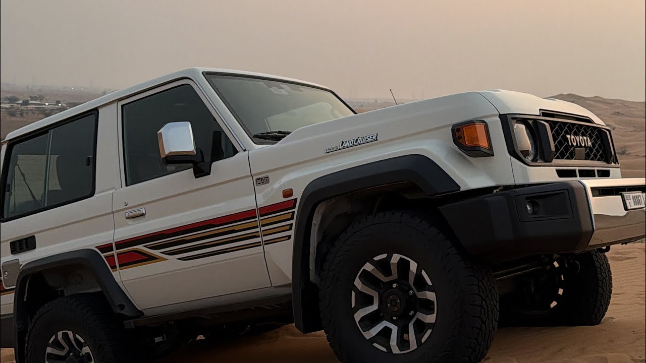 Testing Land Cruiser LC71 and LC76 2025 V6 Auto in the desert sand - تجربة لاند كروزر ربع في الرمل 