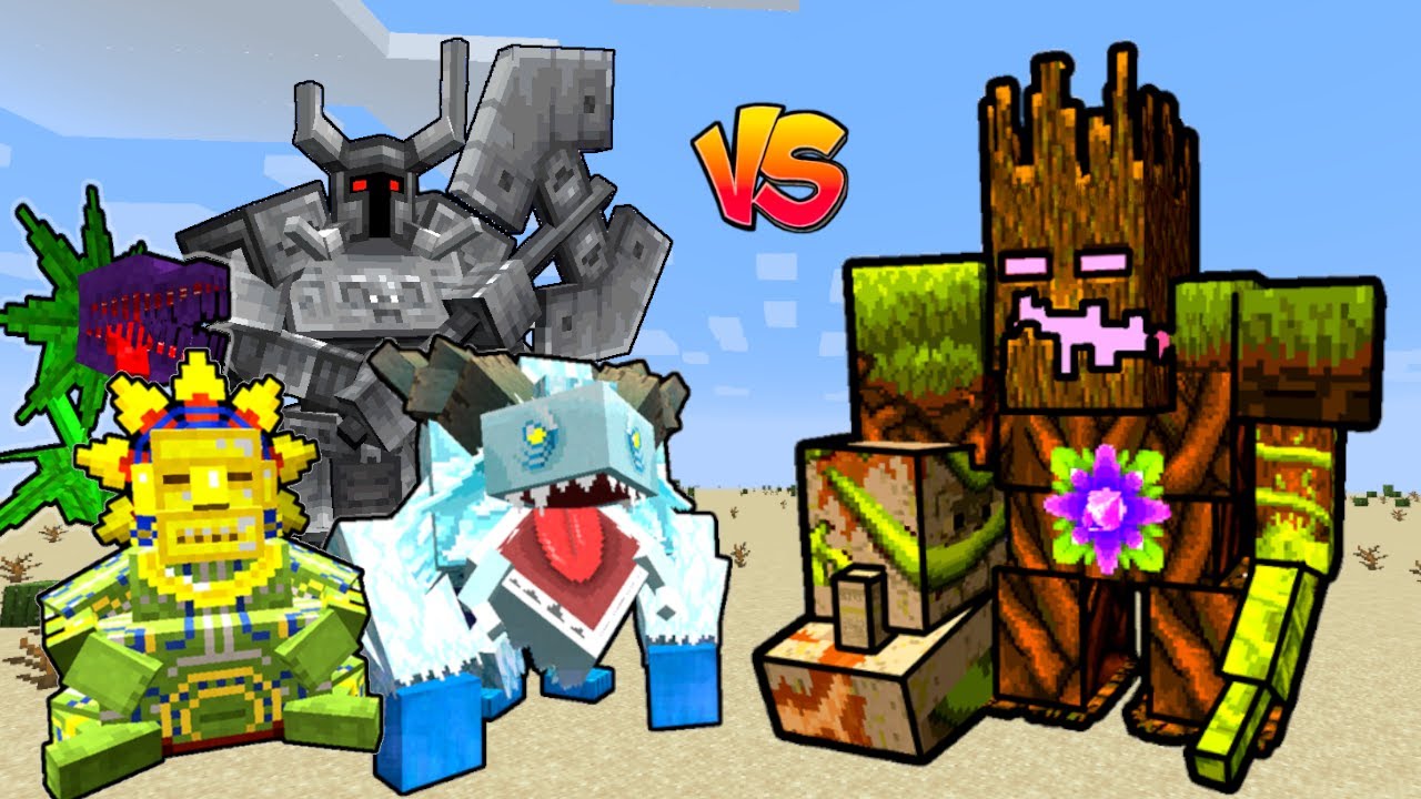 Jungle Abomination VS Mowzie's Mobs in Minecraft