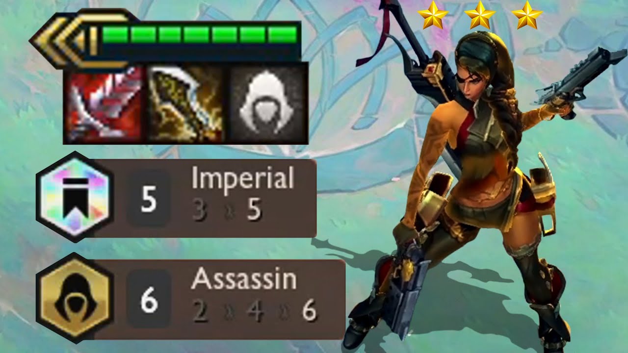 3 Star Samira | 1 Hit = 1 Kill  ⭐⭐⭐ 5 Imperial 6 Assassin | TFT Set 6