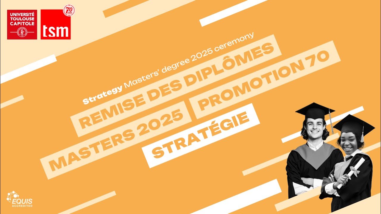 Cérémonie de remise des diplômes de Master - Département Stratégie 2025 - Promotion 70