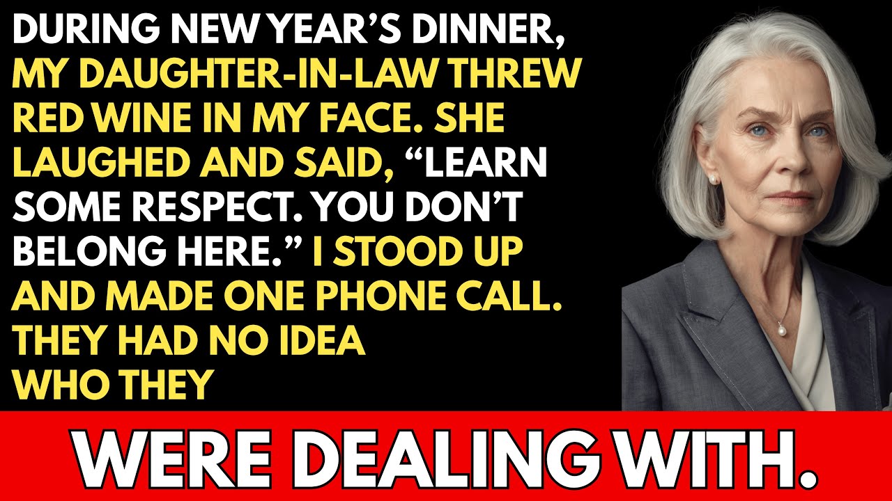 At New Year’s Dinner, My Daughter-in-Law Threw Wine at Me — So I Made One Call