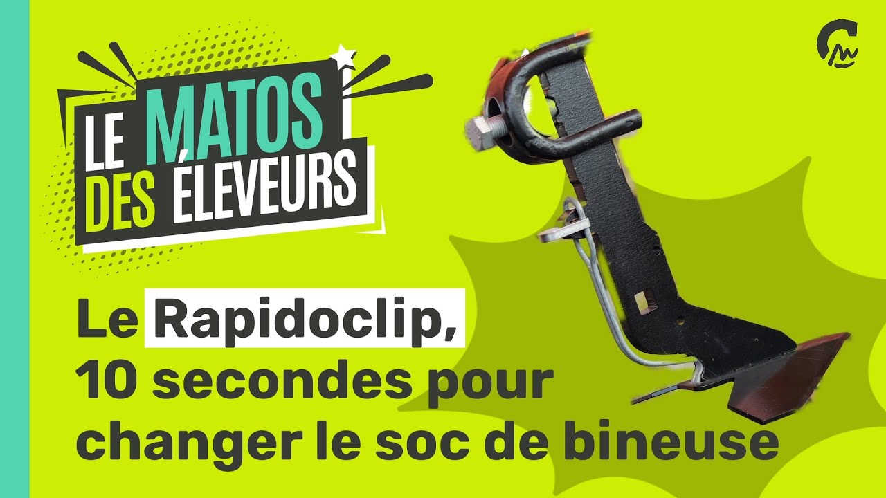 MATOS DES ÉLEVEURS l Le Rapidoclip, 10 secondes pour changer le soc de bineuse