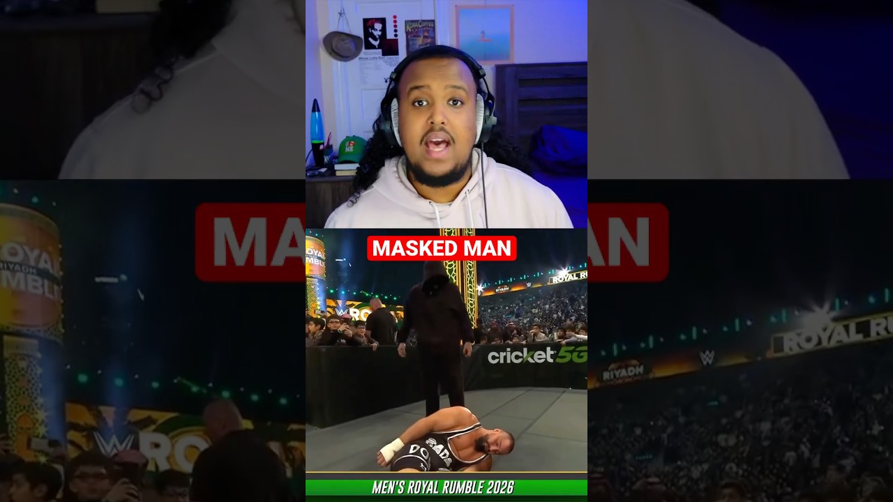 MASKED MAN REVEALED?!? #wwe #wrestling #cmpunk #sethrollins #bronbreakker #wweraw #smackdown #usos
