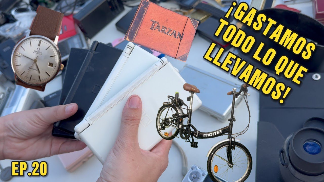 Gastamos TODO el DINERO que llevamos al Rastro.Consolas,relojes de LUJO,Disney…Tarragona. Ep.20