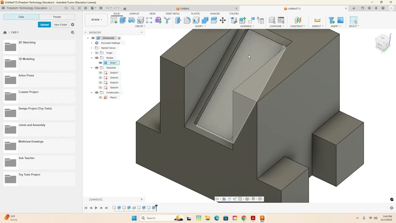 3D Modeling Parts 1,2,3