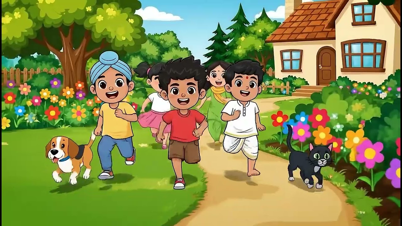 अक्कड़ बक्कड़ बंबे बो बाल गीत हिंदी Akkad bakkad bambe bol kids rhyme