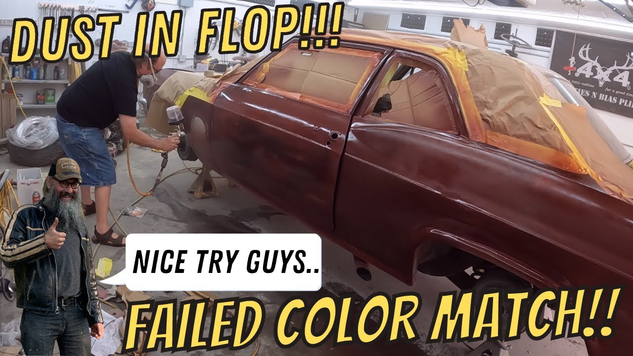 EPIC FAIL!  Color UNmatching 60 Year Old Paint!  More Sub-par Body And Paint.  1966 Budget Biscayne