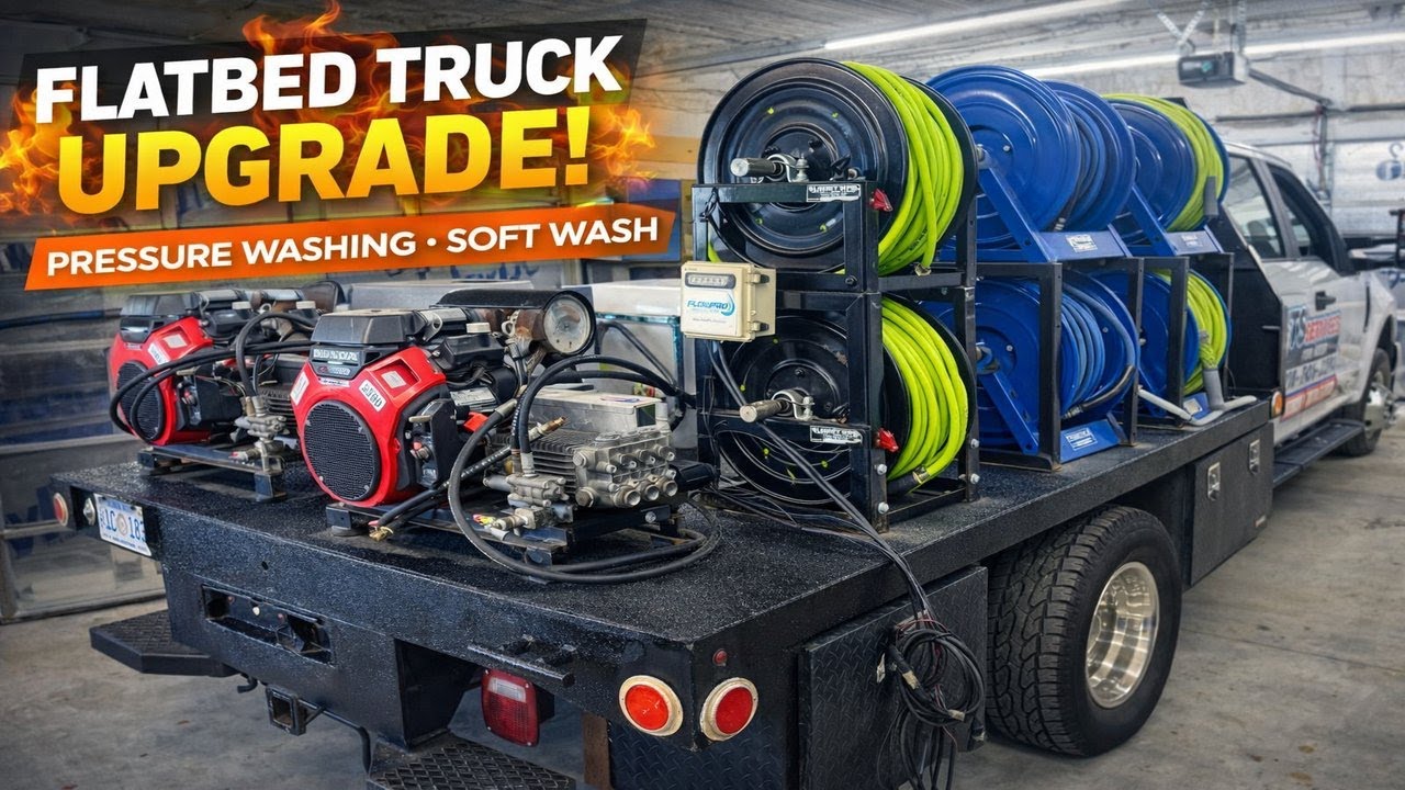 Flatbed F-350 Service Truck Upgrade | Pressure Washing & Soft Wash Build (2026)