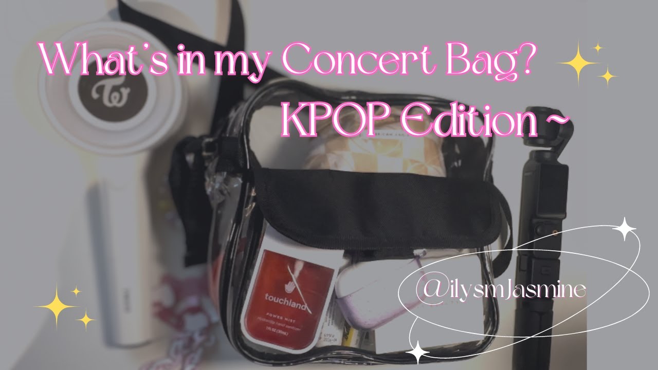 whats in my concert bag? kpop edition 2024 | most realistic! ‧₊˚✩彡 ilysmjasmine
